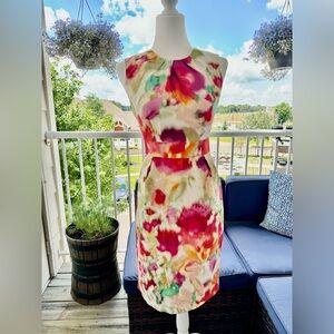 Kate Spade Watercolor Sheath Mini Dress